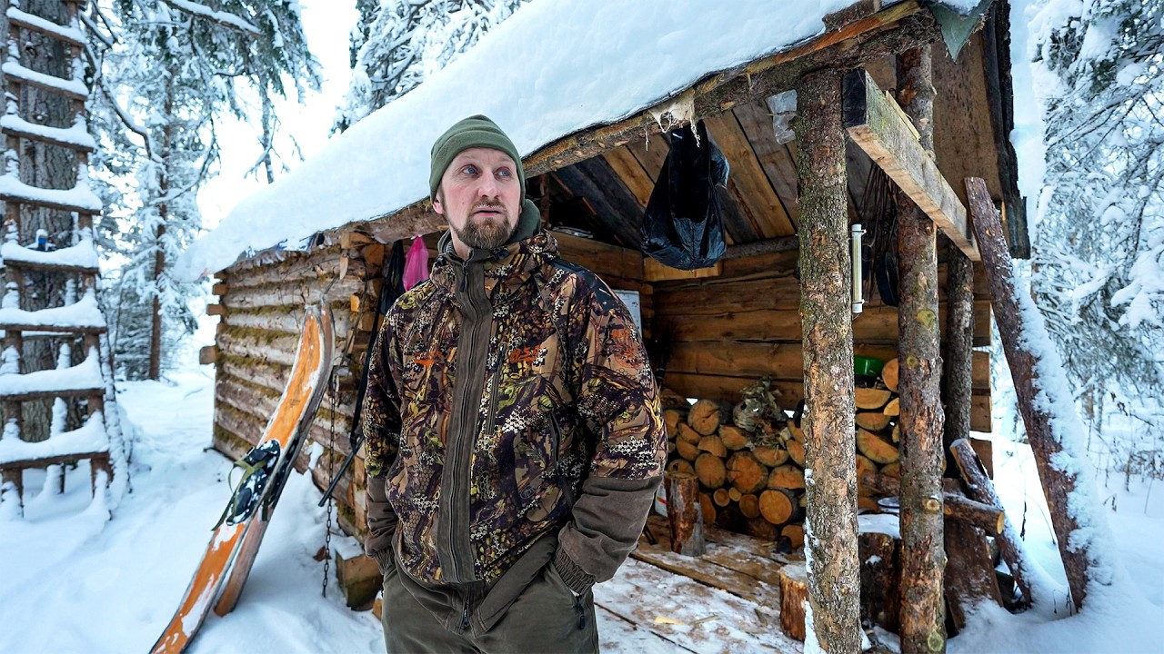 ИЗБА СОГРЕЛА В СИЛЬНЫЙ МОРОЗ. ОХОТА НА БОРОВУЮ ДИЧЬ.