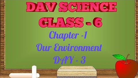 Chapter -1/our environment/Day#3/DAV Science (class - 6)