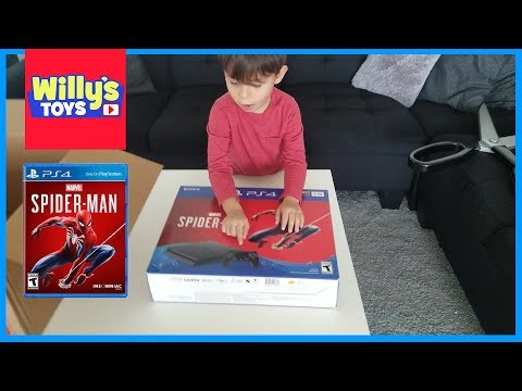 Sony PlayStation 4 Slim 1TB Spider-Man Bundle UNBOXING Video PS4 - Willy's Toys