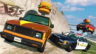 Jato Rockets on Food Trucks was a BAD Idea!  (BeamNG Multiplayer Crashes & Police Chases)