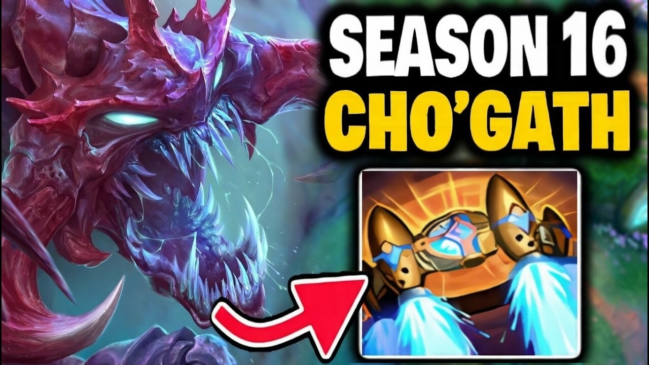 HOW to CHO'GATH jungle in SEASON 16!!! Infinite Scaling and Objective Control