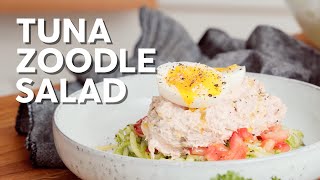 Tuna zoodle salad • Quick and keto! Low Carb Zoodle Salad Keto Side Dish Quick And Easy