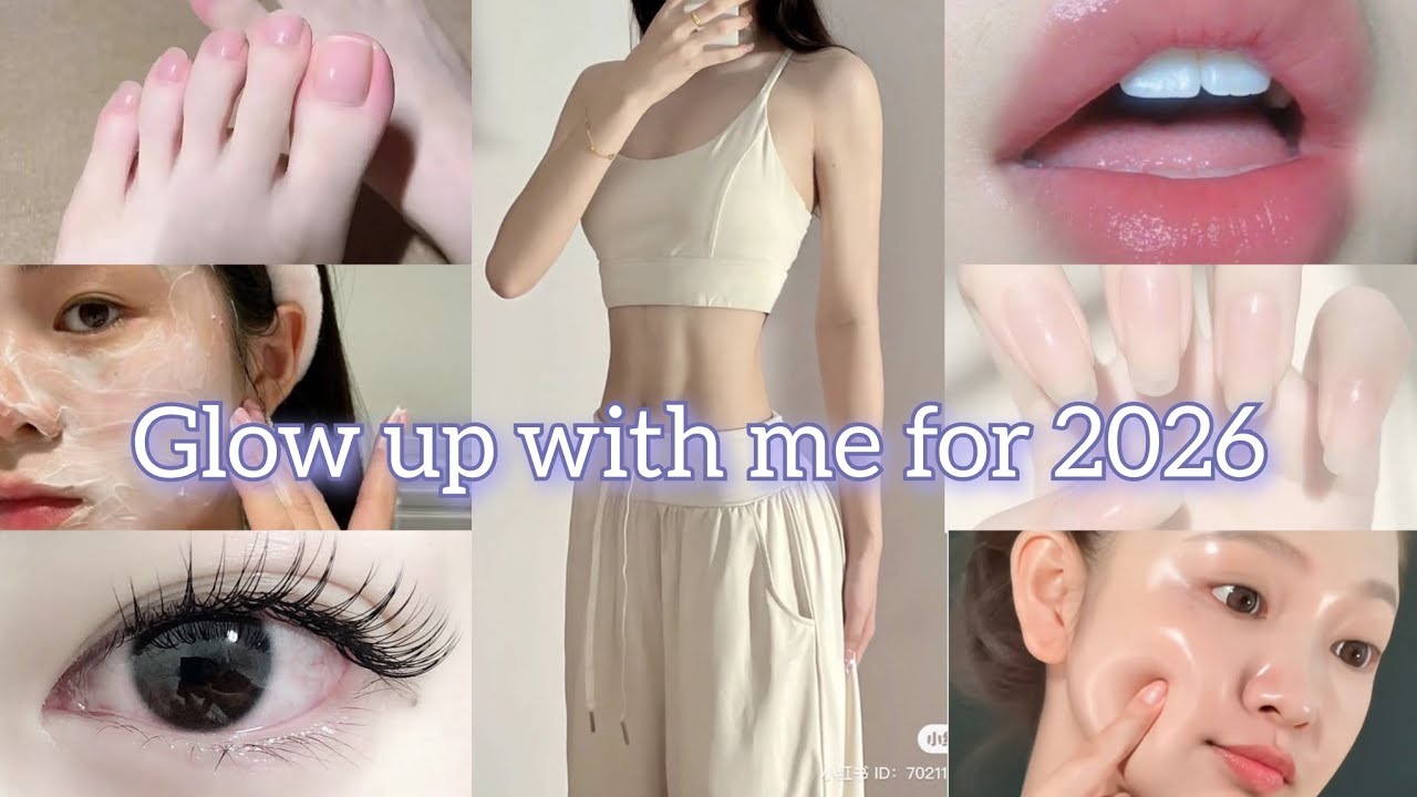 Glow up with me for 2026˚.🎀 hair care, makeup, selfcare, everything 