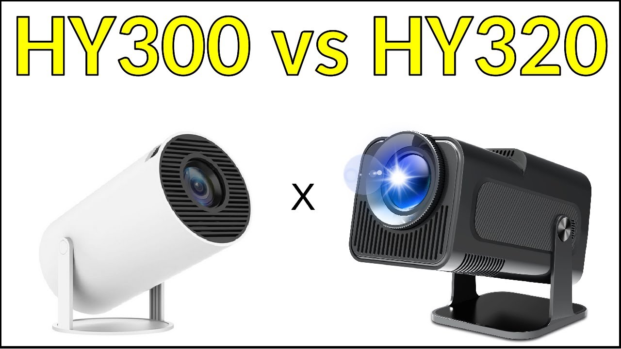 HY300 Vs HY320 - Projector Comparative Test - YouTube