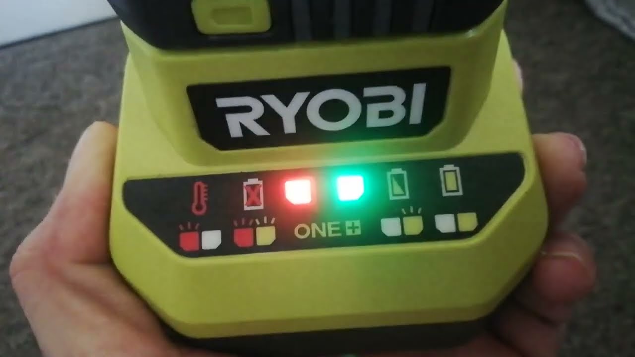 Ремонт аккумулятора / зарядного устройства Ryobi, ошибка