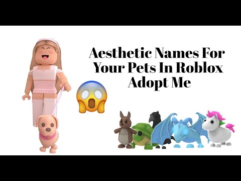 Most Aesthetic Names For Your Pets In Adopt Me Youtube - cute aesthetic roblox adopt me pets