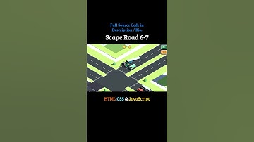 Scape Road 6-7 using HTML and JavaScript #shorts