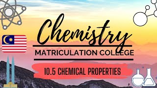 SEM 2 - Matriculation Chemistry 10.5 : Chemical Properties of Carboxylic Acid