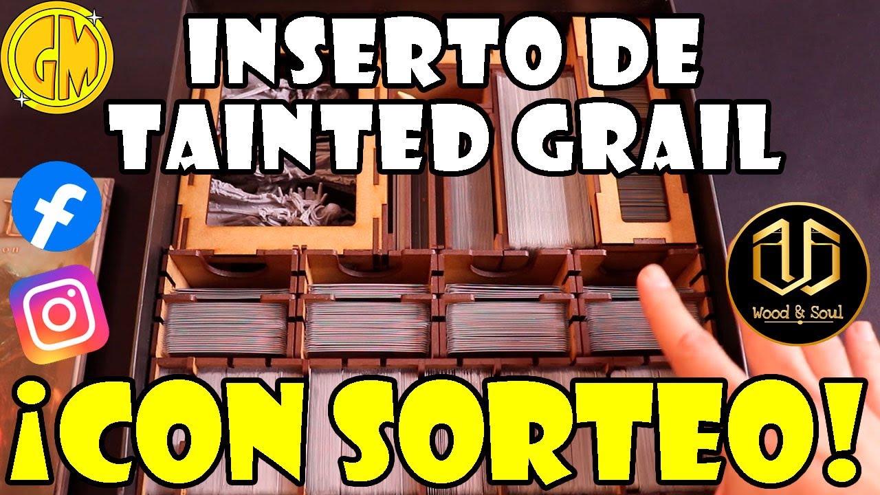 Inserto y Tableros de Personaje para Tainted Grail de Wood & Soul