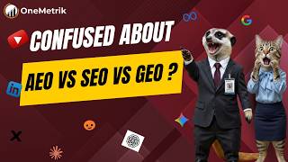 AEO vs. SEO vs. GEO: AI Overviews Cut CTR by 34.5% I Explained by OneMetrik