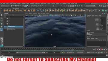 How to create an Ocean Wave with Arnold aiStandard Surface Shader in maya 2022 tutorial