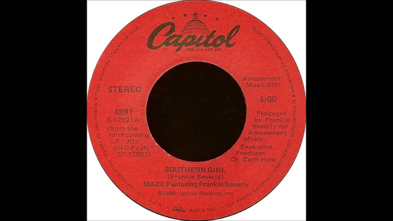Southern Girl Maze Featuring Frankie Beverly YouTube