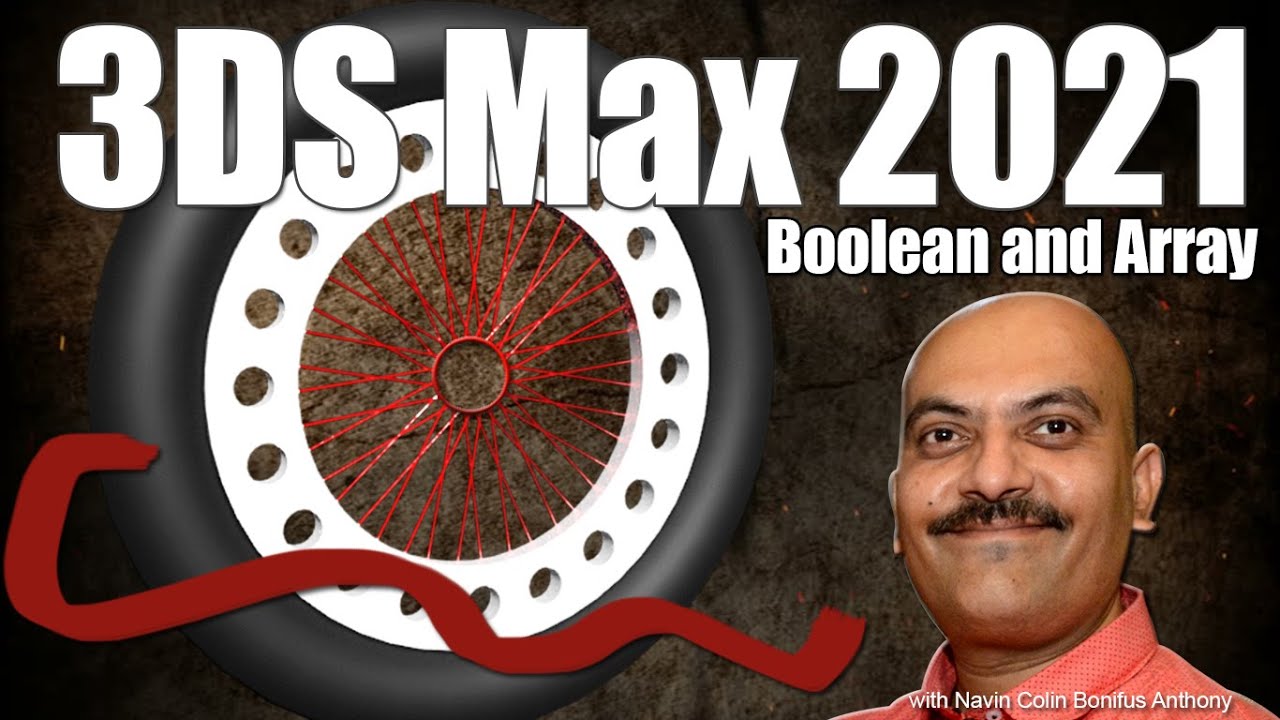3DS Max Boolean and Array tool - YouTube