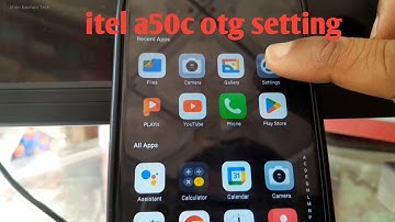 itel a50c otg setting on off