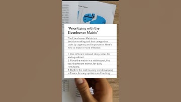 Prioritize Tasks with the Creative Eisenhower Matrix Method! #tips #tricks #diy