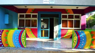 easy wall painting for school 7