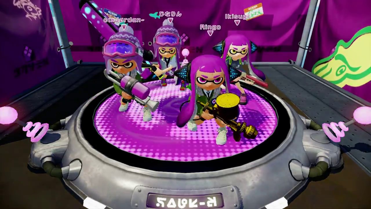 Splatoon Quad Squad with Ika Aki, ·.·, & ci Jordan