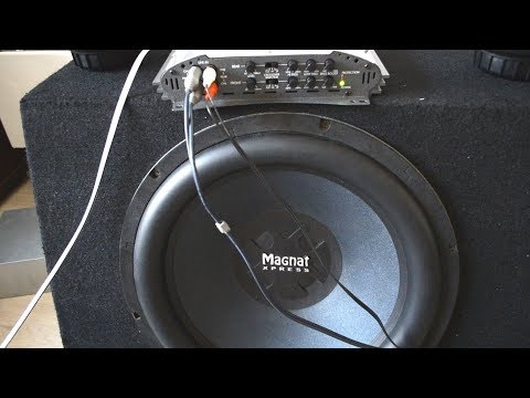Blaupunkt gta 450 amplifier + Magnat xpress 15 subwoofer bass test