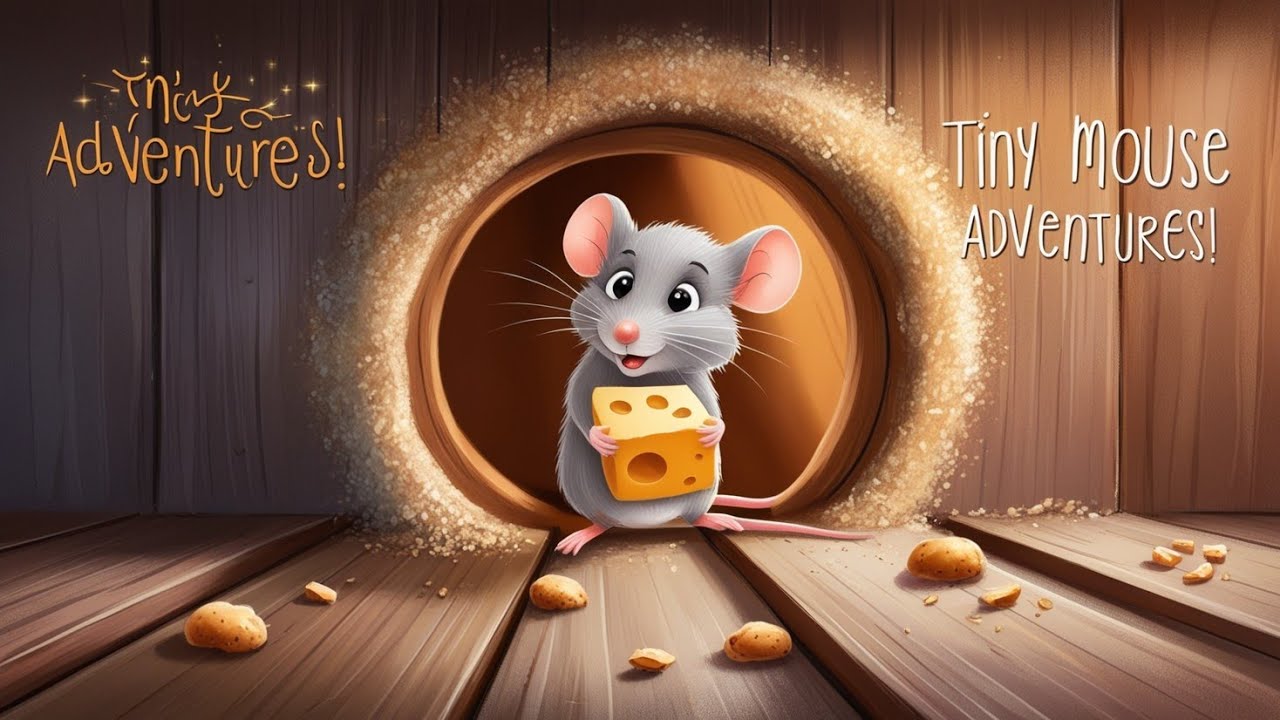 "Tiny Mouse Adventures: A Night Beneath the Floorboards!"