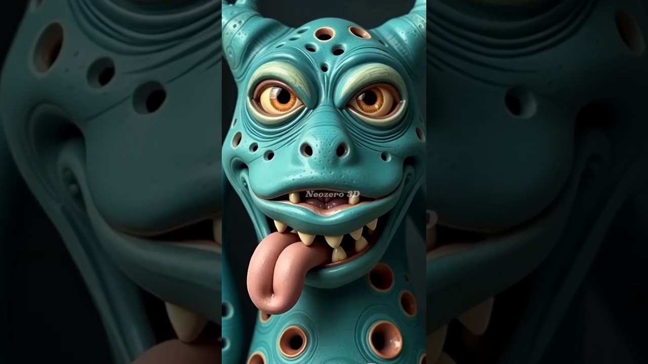 "😱 Monster Snack Attack! Funniest 3D Cartoon Chaos Ever | NeoZeno 3D Shorts 👾 