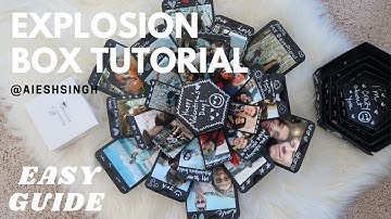 DIY EXPLOSION BOX ASSEMBLY AND DECOR | PERFECT VALENTINE