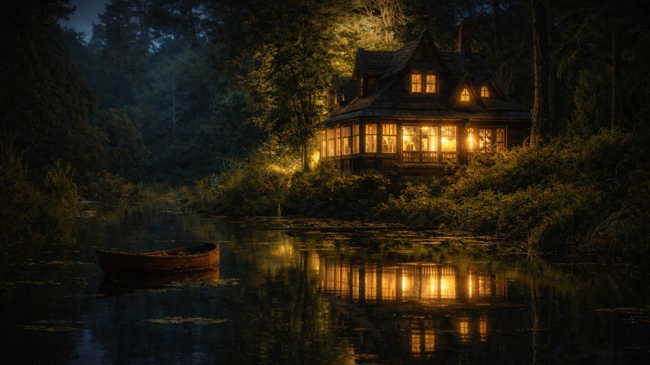 1 Hour Study with Rei Tatsu | 森の灯りのピアノ – Cozy Cabin in the Forest Piano | Study & Sleep