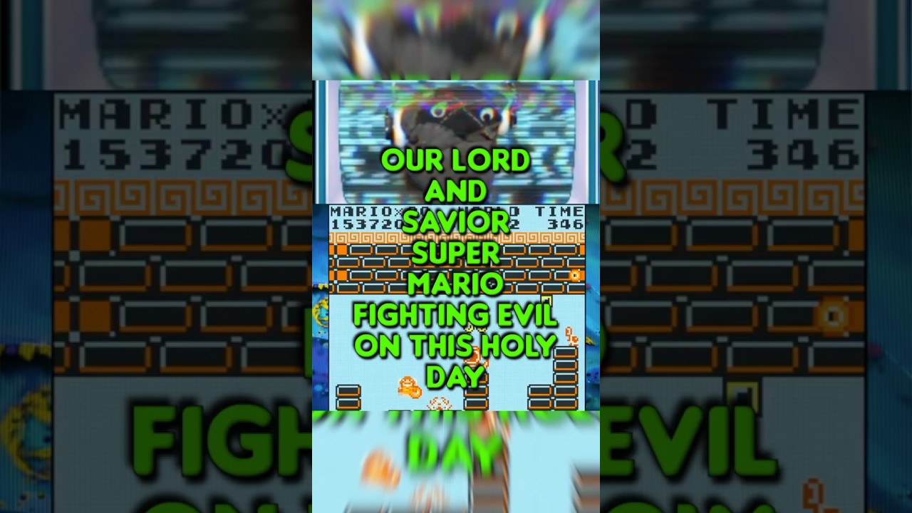 OUR LORD AND SAVIOR SUPER MARIO FIGHTING EVIL #gameboy #marioday #mario #retrogaming #shorts