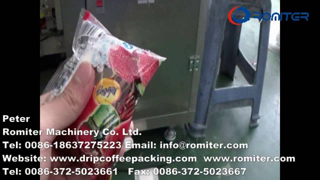 Drip Coffee Bag Packing Machine with Nitrogen Injection Function - YouTube