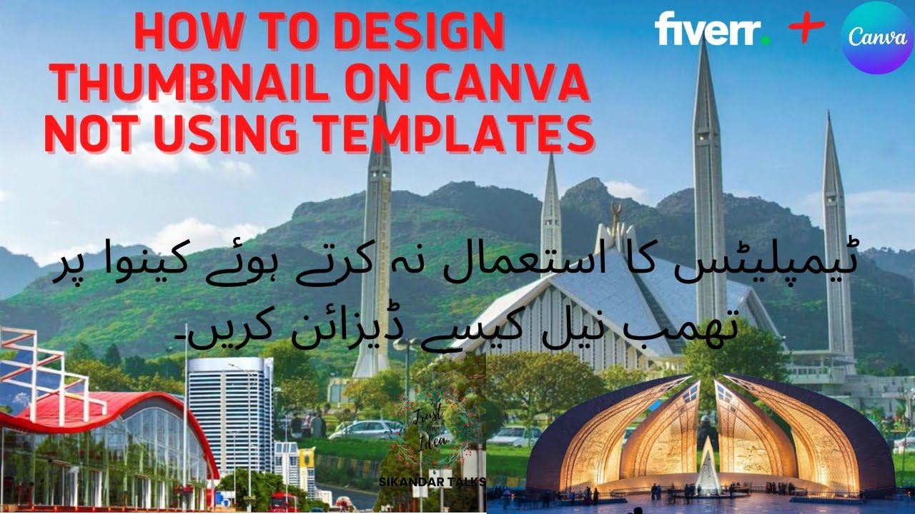 How to Create Customized without Template Thumbnail Design in Canva for Free.