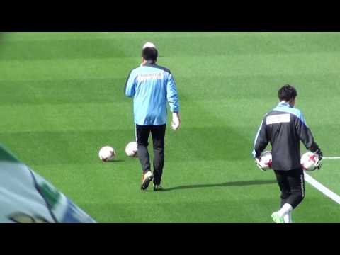 2017.3.25　アウェイ　FC岐阜VS東京V　GKピッチ内練習