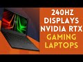 Top 240Hz Displays and Nvidia RTX Gaming Laptops