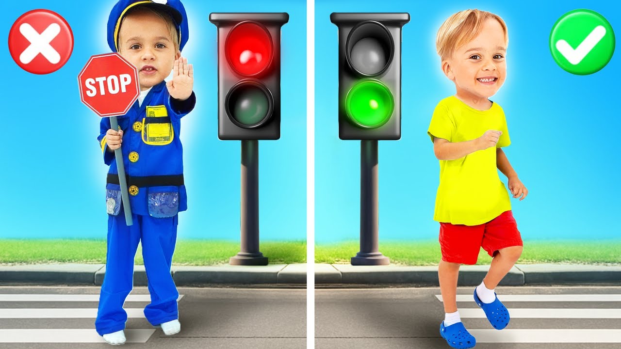 Крис изучает правила дорожного движения и технику безопасности