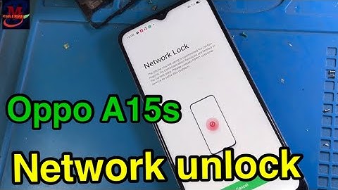 Oppo A15s Network unlock code 16 digi