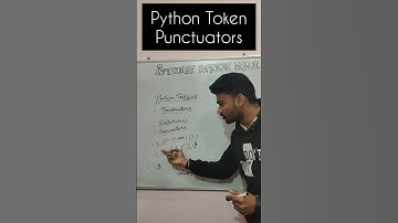 Python Token - Punctuators #shorts #officialpwk #tokens #programming #python