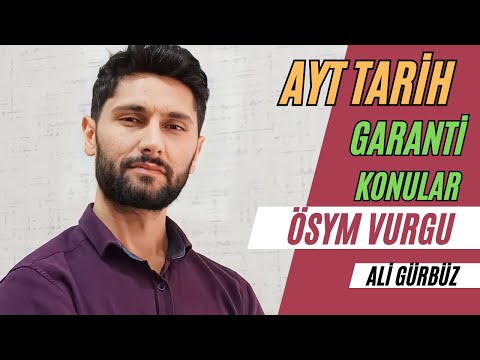 AYT Tarih - Garanti Konular | ÖSYM'nin Vurguladığı Yerlerden - YKS 2024 #tyt #ayt #yks #yks2024