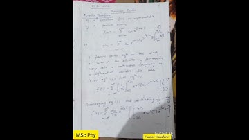 MSc Physics Ist sem paper -1 unit-2 Fourier transform |#msc #mscphysics #viral