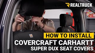 How to Install Covercraft Carhartt Super Dux Seat Covers on a 2021 Ford F150