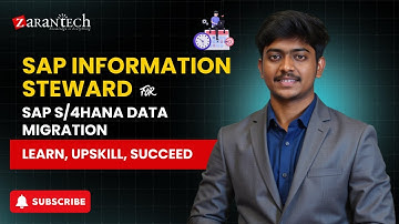 SAP Information Steward for SAP S/4HANA Data Migration | ZaranTech