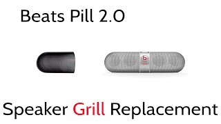 Tutorial How To Replace Change Beats By Dre Pill 2.0 Speaker Grill