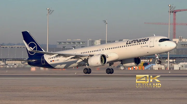 Airbus A321-271NX NEO from Lufthansa D-AIEH departure at Munich Airport MUC EDDM