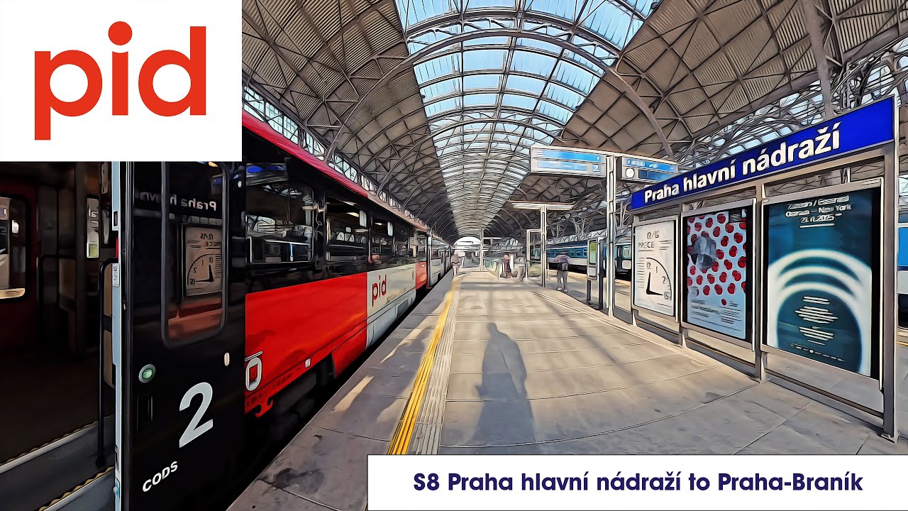 S8 Prague Main Station to Braník | Diesel DMU with Real Gear Shifts | Surround Audio Journey