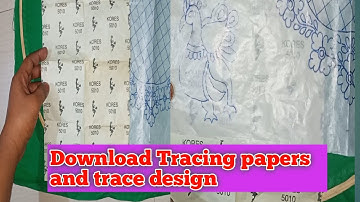 How to download aari Tracing papers from Blogger|Tracing design from printout|aari work|maggam work