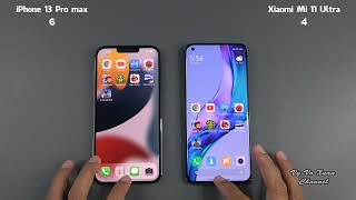 iPhone 13 Pro max vs Xiaomi Mi 11 Ultra | SpeedTest and Camera comparison