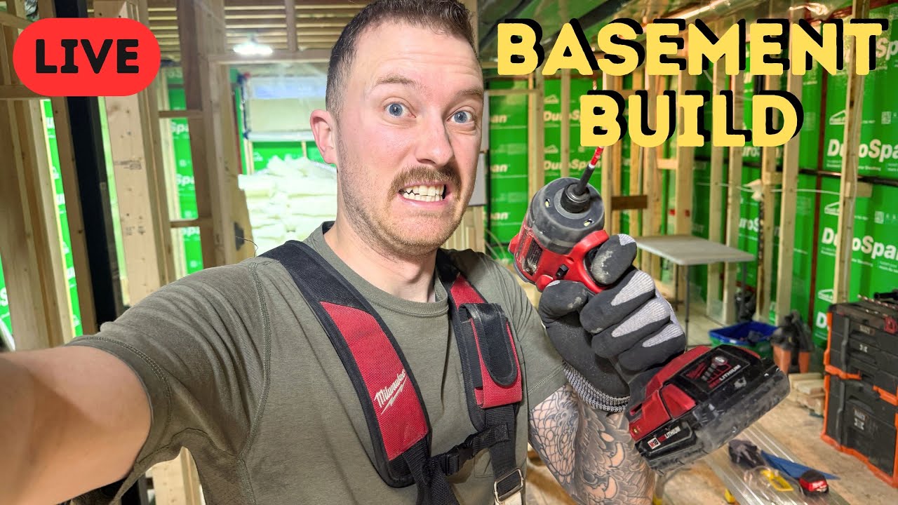 Legal Basement Suite Build (LIVE) - YouTube