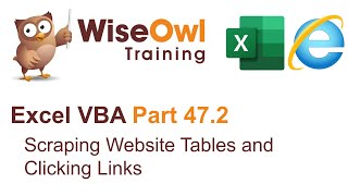Excel VBA Introduction Part 47.2 - Scraping Website Tables and Clicking Links
