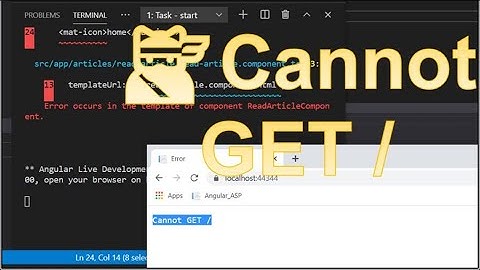 🐱‍👤 Solved: Cannot GET / Error in ASP Angular Goto VSCode