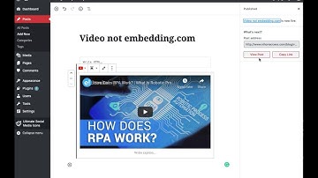 WordPress video embedding not working SOLVED! in 2 minutes