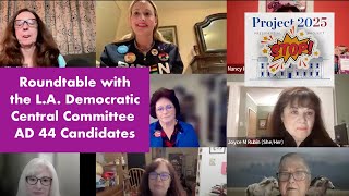 Roundtable with the L.A. Democratic Central Committee AD 44 Candidates