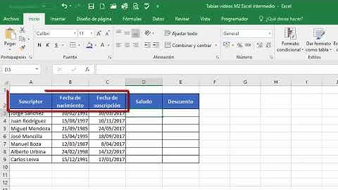 Excel intermedio M1L2g Funciones de fecha
