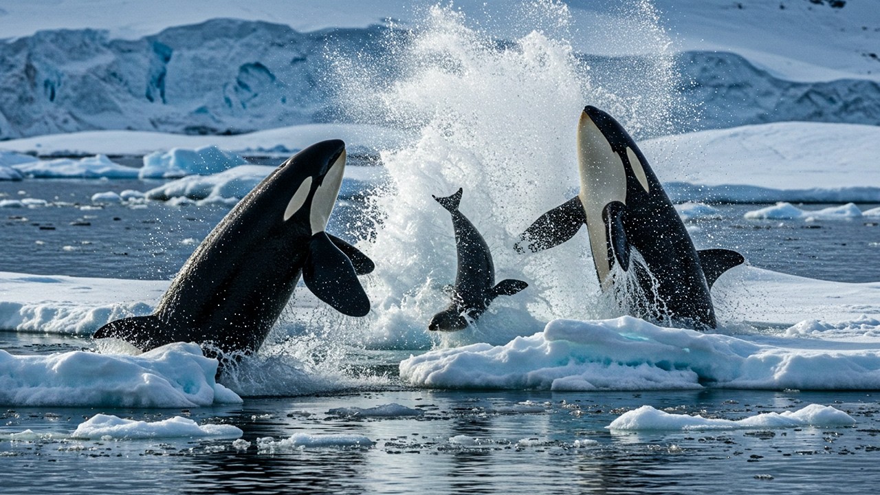 The Incredible Orca Hunt| How Killer Whales Use Teamwork & Intelligence ...